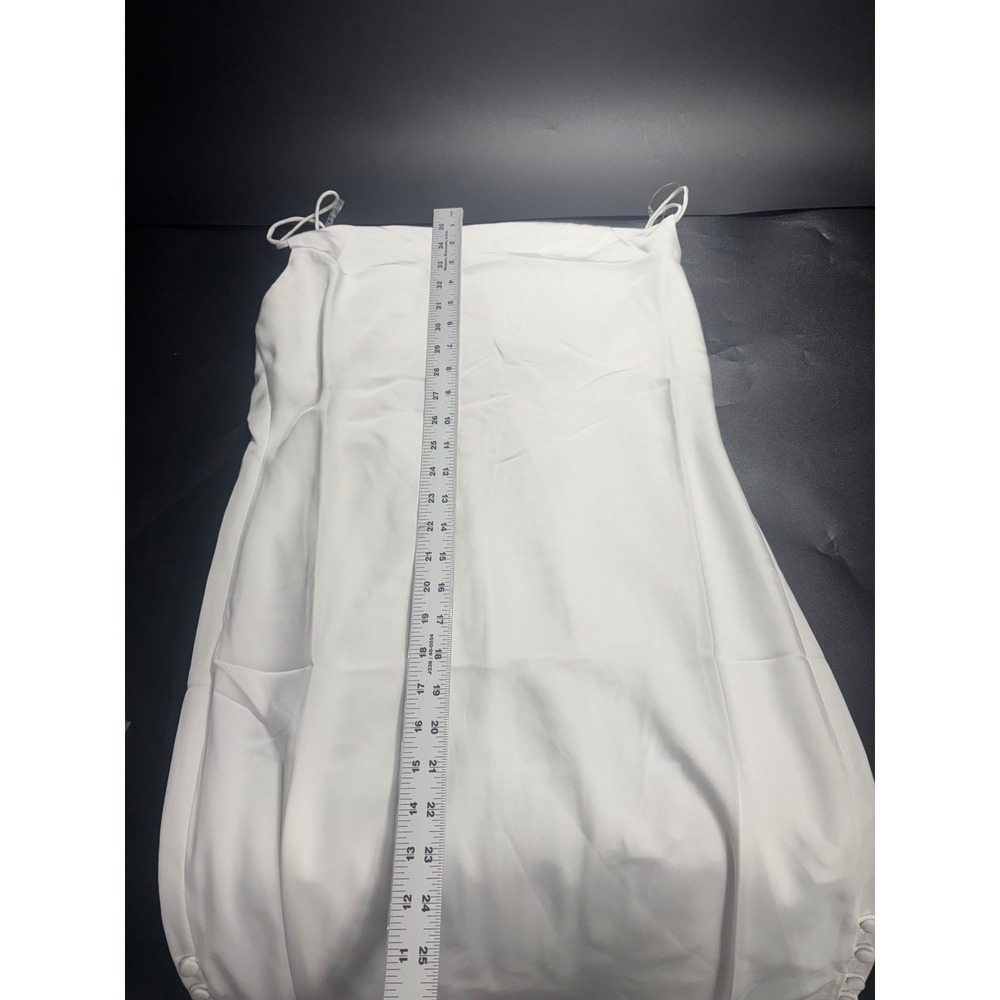 Sachin & Babi NEW Dylan Dress Cowl Neck Midi Slip Dress Ivory Button Slit Sz 4 - Picture 6 of 13